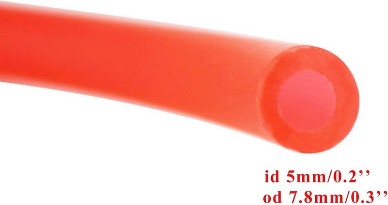 PRO BAT 0.2''x39''(5mm x 1m) Mini Bike Gas Fuel Hose Line Inline Fuel Filter for Chinese GY6 50cc 150cc 139QMB 157QMJ Scooter ATV Motorcycle XRS Buggy Go karts Parts, Red - Image 3